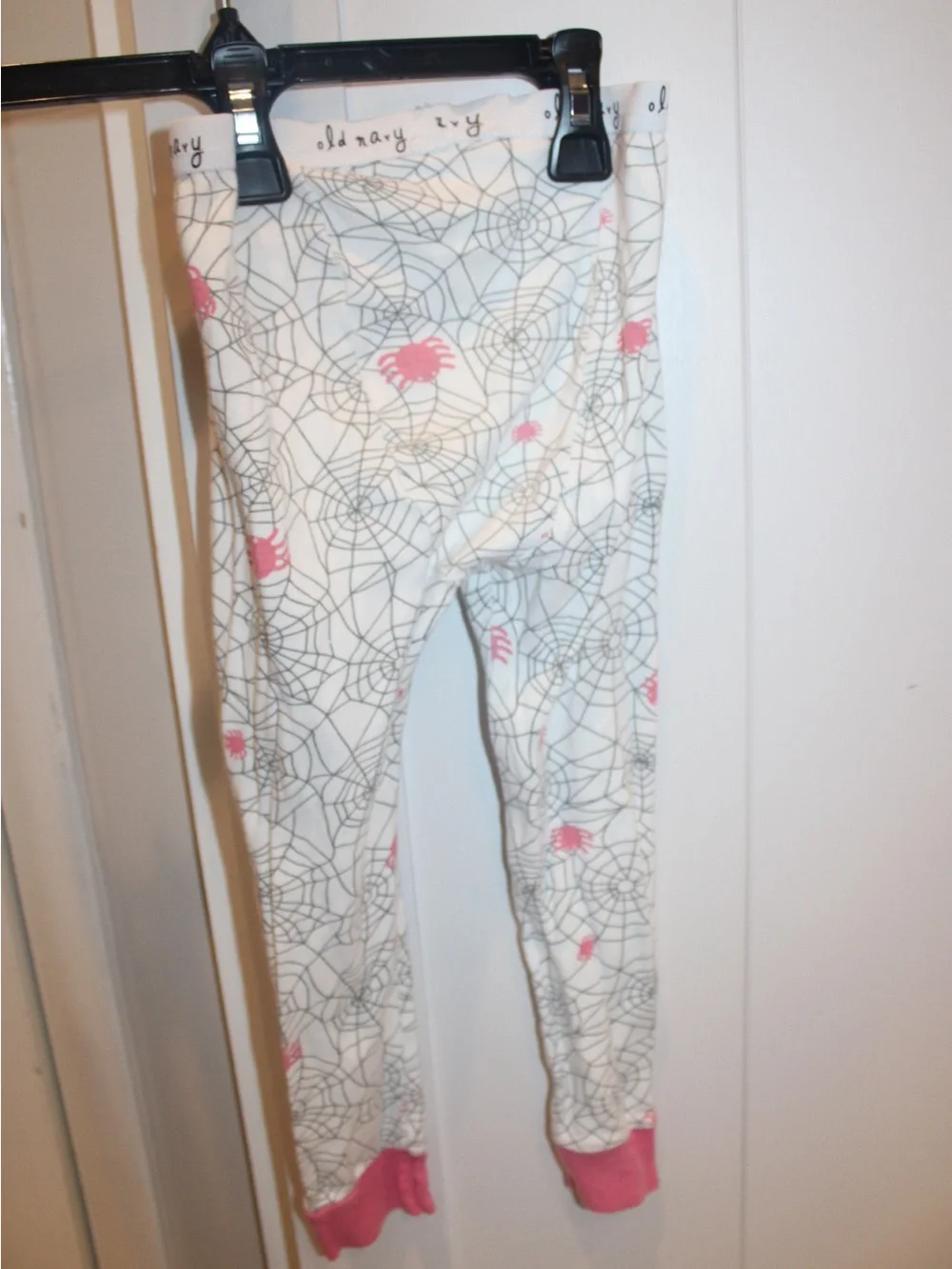 Old Navy Toddler Girls Halloween Spider Web Pajama Pants Size 4T Tights